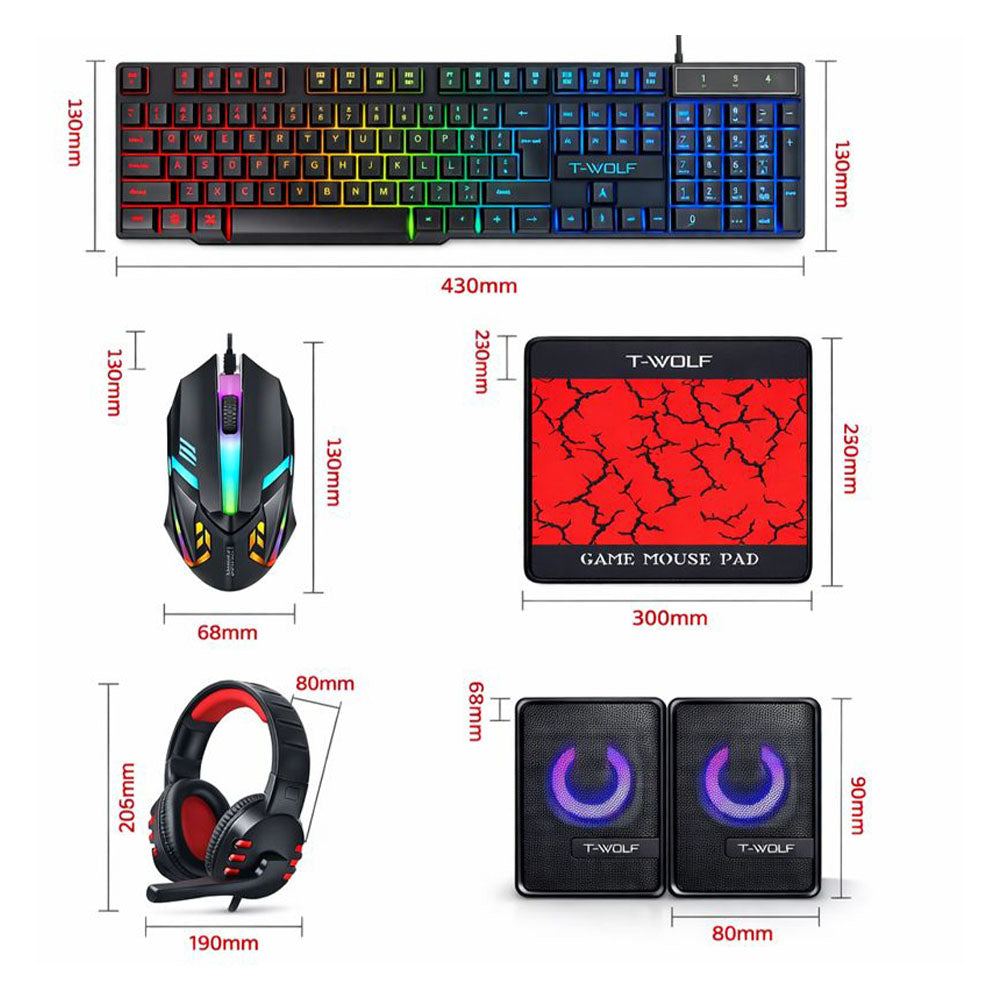 Combo Gamer 4 en 1